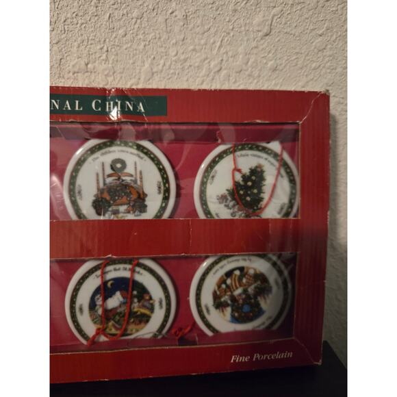 1996 INTERNATIONAL CHINA Fine Porcelain "A CHRISTMAS STORY" CHRISTMAS ORNAMENTS - Picture 3 of 4